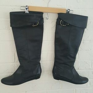 Black leather Jessica Simpson boots